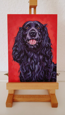 Direkt von Künstlerin: Tierportraits ab Foto (mit Tierschutzhilfe)