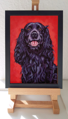 Direkt von Künstlerin: Tierportraits ab Foto (mit Tierschutzhilfe)