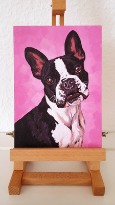 Direkt von Künstlerin: Tierportraits ab Foto (mit Tierschutzhilfe)