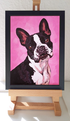 Direkt von Künstlerin: Tierportraits ab Foto (mit Tierschutzhilfe)