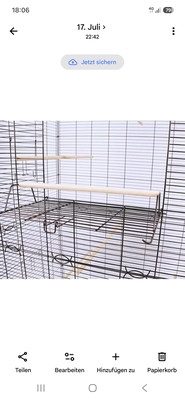XXL Vogelkäfig mit kleinen Transportkäfig und aufbauanleitung