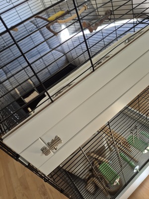 XXL Vogelkäfig mit kleinen Transportkäfig und aufbauanleitung