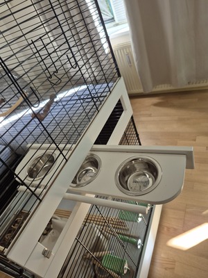 XXL Vogelkäfig mit kleinen Transportkäfig und aufbauanleitung